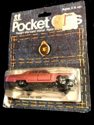 Tomica Pocket Cars Cadillac Brougham Fleetwood On Card