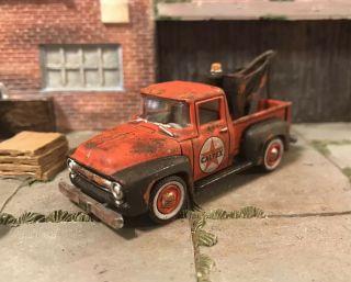 1956 Ford Tow Truck Rusty Weathered 1/64 Diecast Hauler Barn Farm Find Wrecker
