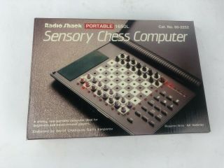 Radio Shack Portable Sensory Chess Computer 1650L,  60 - 2252 Garry Kasparov W/ BOX 2