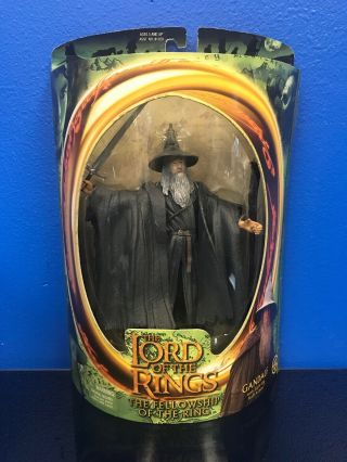 Lord Of The Rings Gandalf W/ Light - Up Staff Action Figure Toy Biz 2001