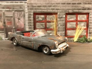 1954 Buick Skylark Rusty Weathered Barn Find Custom 1/64 Diecast Car Farm Rust 8