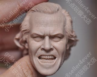 1/6 Scale Shocking Guy The Shining Jack Nicholson Blank Head Sculpt Unpainted B