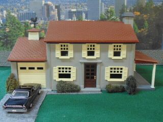 House For Diorama (d) For 1/64th Scale