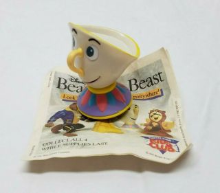 Disney Beauty And The Beast Chip Tea Cup Burger King Kids Club Happy Meal Toy