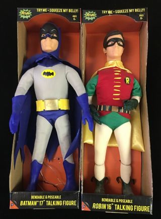 Batman Classic Tv Series Batman & Robin Bendable Figure Mib