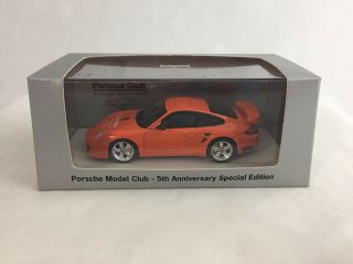 1/43 Spark Porsche 911 Turbo S,  Model Club Asia 5th Anniversary,  Orange 99/200