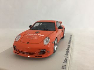1/43 Spark Porsche 911 Turbo S,  Model Club Asia 5th Anniversary,  Orange 99/200 4