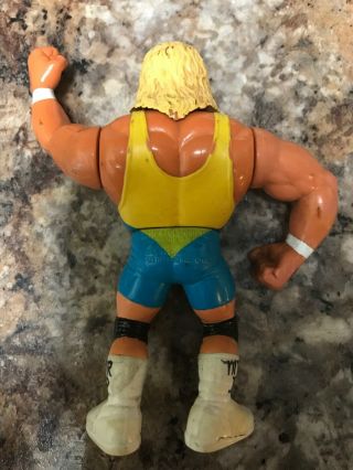 WWF WWE Hasbro Mr.  Perfect Curt Hennig Action Figure Red Card Blue Series 8 2