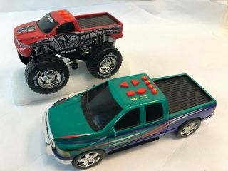 Pair Toy State Road Rippers Dodge Ram 1500 & Raminator Monster Truck Trucks