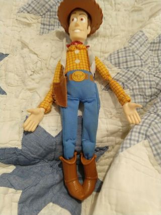 Mattel Disney Pixar Toy Story 2 Sheriff Woody Cuddle Plush Doll Figure