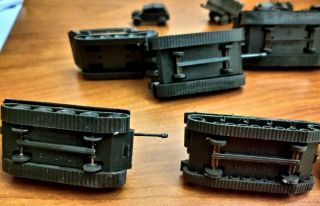 5 ROCO / DBGM MINI - TANKS & JEEP WITH A TRAILER Machine Gun Extra Parts 8