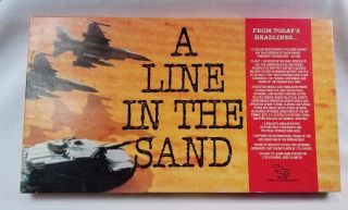 Vintage A Line In The Sand Board Game 1991 Tsr Gulf War Complete