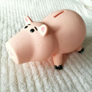 Pixar Toy Story Pig Figure Hamm Collectible Plastic Coin Piggy Bank Pre - Owned