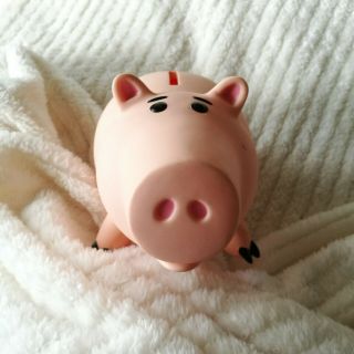 Pixar Toy Story Pig Figure Hamm Collectible Plastic Coin Piggy Bank Pre - owned 3
