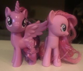 My Little Pony G4 Twilight Sparkle Unicorn Wings Pinkie Pie Balloons Hasbro 2pc 2