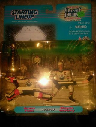 1999 - 2000 Starting Lineup Classic Doubles Hockey Grant Fuhr And Wayne Gretzky