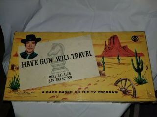 Vintage Have Gun Will Travel Board Game
