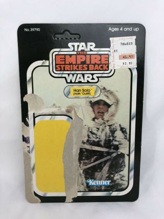 Han Solo Cardback Hoth Outfit Star Wars Kenner 1980 Empire Strikes Back