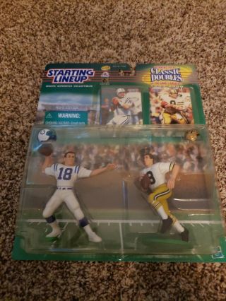 Nfl Football Starting Lineup Classic Doubles Peyton & Archie Manning Figure Set