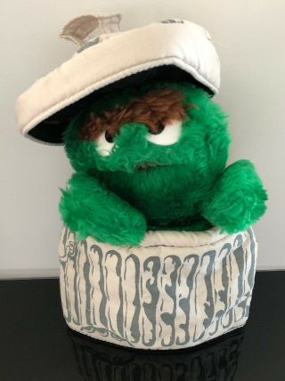 Vintage Sesame Street Oscar The Grouch Hand Puppet By Applause
