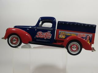 Collectible Golden Wheel Die Cast Pepsi Cola Red And Blue 1940 Ford Truck
