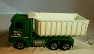 Hot Wheels,  Crack - ups,  Cab Crusher,  1802,  Truckin Green Dump Truck,  RARE 5