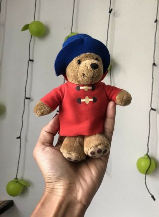Vintage Paddington Bear 2015 By Rainbow Designs Plush Toy Blue Hat 17cm Small