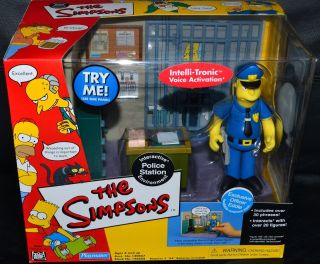 The Simpsons Talking Interactive Police Station Officer Eddie 2002 Series 9