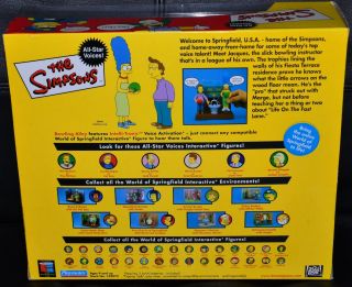 The Simpsons Talking Interactive Bowling Alley Marge & Jacques 2002 Toys R Us 2