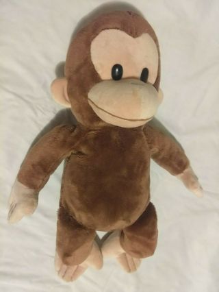 16 " Curious George Plush Monkey Stuffed Brown Animal Toy By Russ Applause (b)