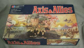 1987 Axis & Allies - Mb Gamemaster Series War Board Game - Milton Bradley Co.