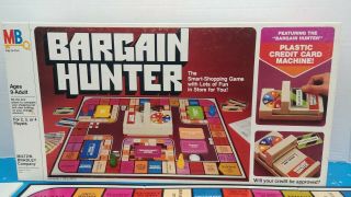1981 Milton Bradley Bargain Hunter Shopping Game 100 Complete Near