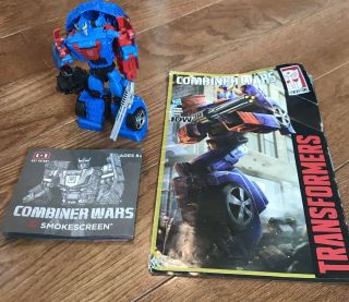 Transformers Combiner Wars Smokescreen,  Comic Book & Instructions - Complete
