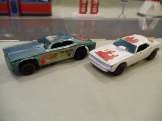 Two Hot Wheels: 1971 Snake II and Mongoose II - filler or restore 3