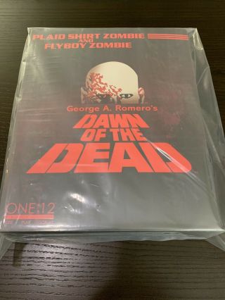 Mezco One 12 Dawn Of The Dead Plaid Shirt & Flyboy Zombie 6in Fig 2 - Pack Mismb