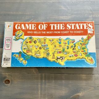 Vintage 1960 Game Of The States Board Game,  Milton Bradley Co 4920 2