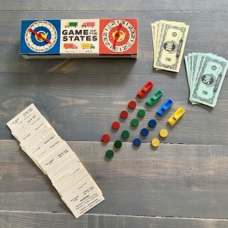Vintage 1960 Game Of The States Board Game,  Milton Bradley Co 4920 6