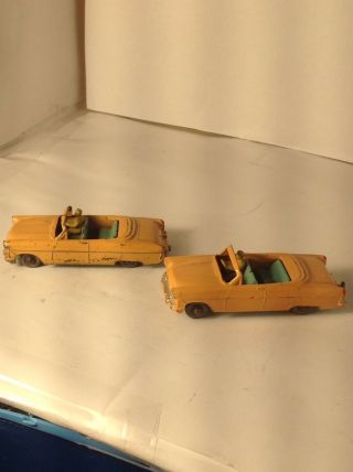 Matchbox Lesney Ford Convertible 39,  One Has Gpw The Other Has Metal Wheels
