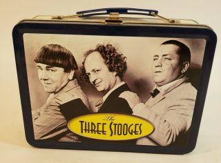 The Three Stooges Larry Curly Moe Metal Lunch Box No Dvd 