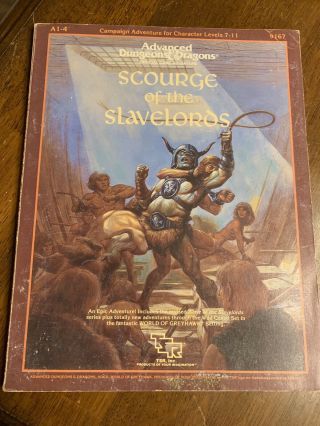 Ad&d Scourge Of The Slavelords A1 - 4