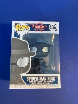 Funko Pop Spider - Man Into The Spiderverse: Spider - Man Noir Bobble - Head 29723