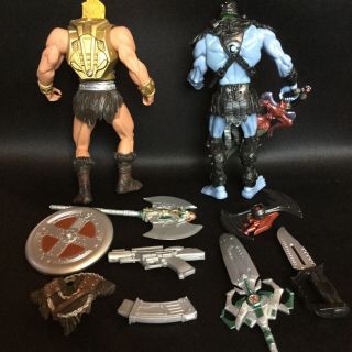 He - Man and Skeletor Masters of the Universe MOTU 2001 Action Figures 2