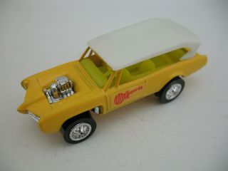 Remco Monkees Car,  Yellow Monkeemobile Toy