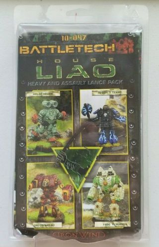 Iron Wind Battletech House Liao Heavy And Assault Lance Pack Nib