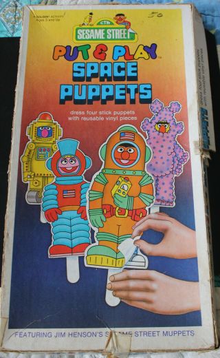 Vintage Put & Play Space Muppets Puppets Sesame Street 1981 Alien Astronaut 3