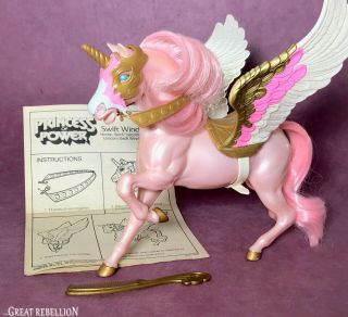 She - Ra Princess Of Power Swift Wind Horse Pegasus Unicorn Figure Near Complete