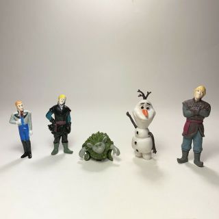 Disney Frozen Mini Figure Set | 5 Items | Olaf,  Kristoff (2x),  Pabbie & Hans