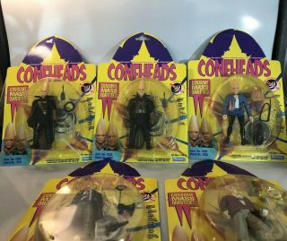 1993 Playmates Coneheads Set Of 5 Figures Snl Saturday Night Live Moc