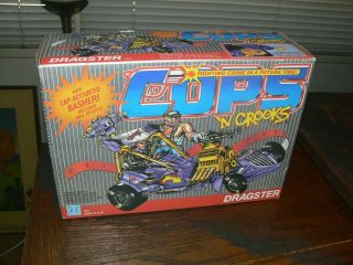 1989 Hasbro Cops N Crooks C.  O.  P.  S.  Dragster Vehicle & Factory