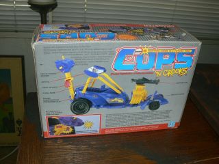 1989 Hasbro Cops N Crooks C.  O.  P.  S.  Dragster Vehicle & Factory 2
